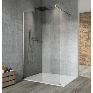 GELCO - VARIO CHROME jednodielna sprchová zástena na inštaláciu k stene, číre sklo, 1100 mm GX1211GX1010