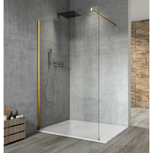 GELCO - VARIO GOLD jednodielna sprchová zástena na inštaláciu k stene, číre sklo, 1000 mm GX1210GX1016