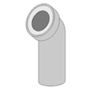 GLYNWED - WC koleno přip. bílé 45st ABU (58102010000, 752101) 58102010019 (58102010019)