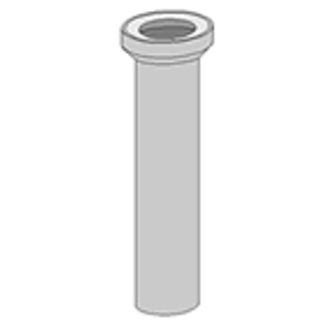 GLYNWED - WC připoj.kus bílý 40cm ABU (58203010000) 58203010020 (58203010020)