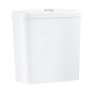 GROHE - Bau Ceramic Splachovacia nádrž k WC kombi, 343x153 mm, spodný prívod vody, alpská biela 39436000
