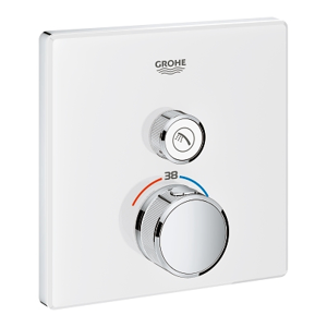 GROHE - Grohtherm SmartControl Termostatická sprchová batéria pod omietku s jedným ventilom, mesačná biela (29153LS0)