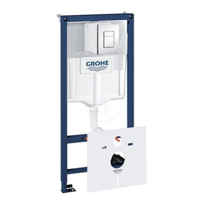 GROHE - Rapid SL Predstenová inštalácia na závesné WC, nádržka GD2, tlačidlo Skate Cosmo, chróm 38827000