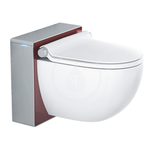 GROHE - Sensia IGS Sprchová závesná toaleta, alpská biela/matný chróm/červená (39111LD0)