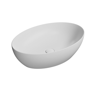 GSI - PURA keramické umývadlo na dosku 60x42 cm, biela mat 884209