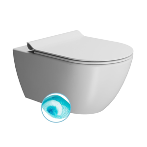 GSI - PURA závesná WC misa, Swirlflush, 55x36 cm, biela dual-mat 881509