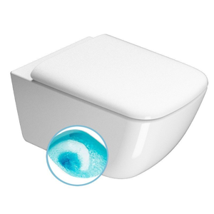 GSI - SAND závesná WC misa, Swirlflush, 36x50 cm, biela ExtraGlaze 901611