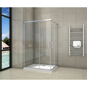 H K - Produkty značky Hezká koupelna - Sprchovací kút štvorcový, SIMPLE 70x70 cm L / P variant, rohový vstup vrátane sprchovej vaničky z liateho mramoru SE-SIMPLE7070 / THOR-70SQ