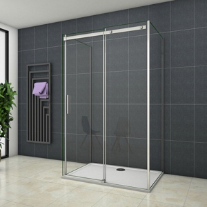 H K - Triestenný sprchovací kút HARMONY U3 90x100x90cm L/P varianta vrátane sprchovej vaničky z liateho mramoru SE-HARMONYU310090/SE- ROCKY-10090