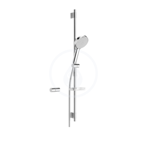 HANSA - Activejet Sprchová souprava s hadicí, tyčí a ruční sprchou, 1 proud, světle šedá/chrom (84370110)