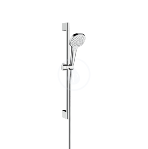 HANSGROHE - Croma Select E Set sprchovej hlavice, 3 prúdy, tyče a hadice, biela/chróm 26580400