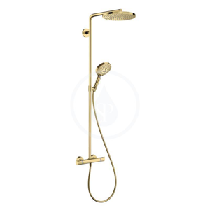 HANSGROHE HANSGROHE - Raindance Select S Sprchový set Showerpipe s termostatom, 3 prúdy, leštený vzhľad zlata 27633990