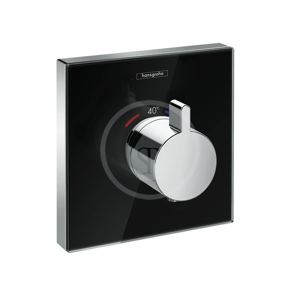 HANSGROHE - Shower Select Glass Termostatická batéria HighFlow pod omietku, čierna/chróm 15734600