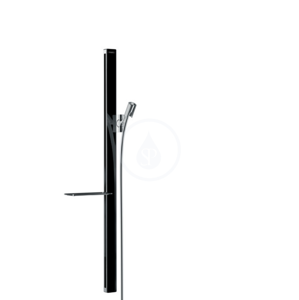 HANSGROHE - Unica'E Sprchová tyč 900 mm, so sprchovou hadicou, čierna/chróm 27640600