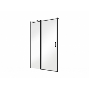 HOPA - Bezrámové sprchové dvere EXO-C BLACK - FARBA rámu - Čierna matná, Pevná stena - Bez pevnej steny, Rozmer A - 100 cm, Rozmer C - 190 cm, Smer zatvárania - Univerzálny Ľavé / Pravé, Výplň - Číre bezpečnostné sklo - 6 mm BCEXOC100BC