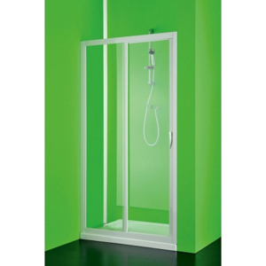 HOPA - Sprchové dveře Maestro due - 110 - 120 cm, 185 cm, Univerzální, Plast bílý, Čiré bezpečnostní sklo - 3 mm (BSMAD12S)