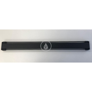I-Drain - Plano Sprchový rošt z nehrdzavejúcej ocele, dĺžka 800 mm, matná čierna IDRO0800AZ