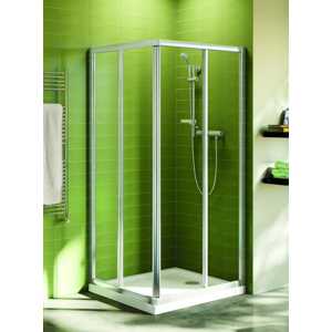 IDEAL STANDARD - Connect Sprchovací kút štvorec/obdĺžnik 100 cm – číre sklo, silver bright (lesklá strieborná) (T9808EO)