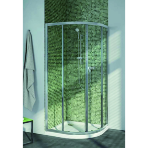 IDEAL STANDARD - Connect Sprchovací kút štvrťkruh 80 cm x 80 cm – číre sklo, silver bright (lesklá strieborná) (T9817EO)