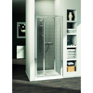 IDEAL STANDARD - Connect Sprchové dvere skladacie 100 cm – číre sklo, silver bright (lesklá strieborná) (T9855EO)