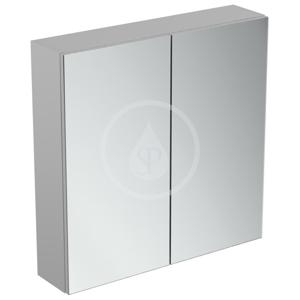 IDEAL STANDARD - Mirror&Light Zrcadlová skříňka 700x700 mm, hliník (T3590AL)