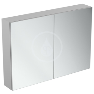 IDEAL STANDARD - Mirror&Light Zrcadlová skříňka s LED osvětlením a zásuvkou, 1000x700 mm, hliník (T3498AL)