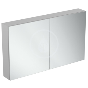 IDEAL STANDARD - Mirror&Light Zrcadlová skříňka s LED osvětlením a zásuvkou, 1200x700 mm, hliník (T3499AL)