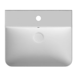 ISVEA - SOTT AQUA keramické umývadlo polozápustné, 59x49cm, biela 10SQ51058