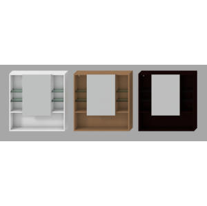 JIKA - LYRA bílá zrcadlová skříňka 77,5x80x13 cm H4532510383041 (H4532510383041)