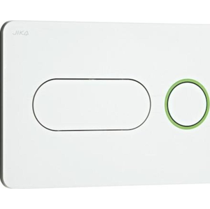 JIKA - Modul Ovládací tlačítko PL8, Dual Flush, bílá/zelená (H8936460000001)