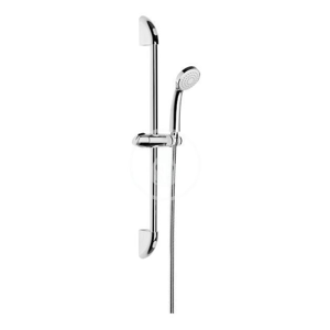 JIKA - Rio Sprchová súprava, chróm – ručná sprcha 1 funkcia, sprchová hadica z nehrdzavejúcej ocele, sprchová tyč 60 cm (H3651R00043711)