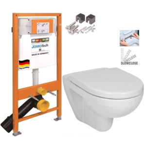 JOMOTech modul pre závesné WC bez sedátka + WC JIKA LYRA PLUS + SEDADLO duraplastu SLOWCLOSE 174-91100700-00 LY5