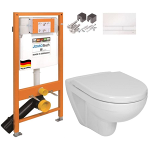 JOMOTech modul pre závesné WC s bielou doskou + WC JIKA LYRA PLUS + SEDADLO duraplastu 174-91100900-00 LY6