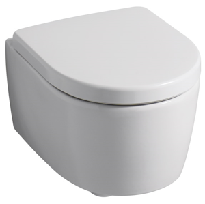 Geberit IconXS Závěsné WC s hlubokým splachováním zkrácené vyložení uzavřený tvar 49cm KeraTect / Bílá 204030600 (204030600)