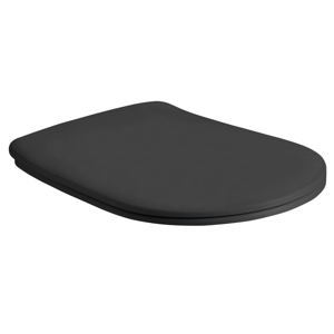 KERASAN - NOLITA WC sedátko SLIM Soft Close, duroplast, černá mat (539131)