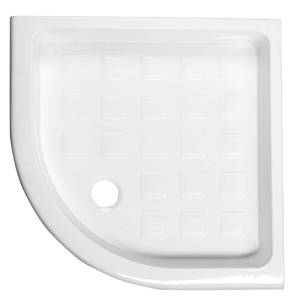 KERASAN - RETRO keramická sprchová vanička, štvrťkruh 90x90x20cm, R550 (133901)
