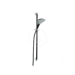 KLUDI - Fizz Súprava sprchovej hlavice, hadice a tyče 900 mm, 3 prúdy, čierna mat 6774087-00