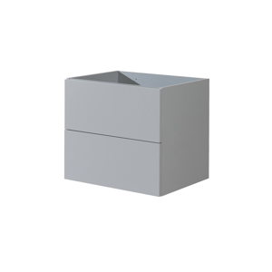 MEREO - Aira desk, kúpeľňová skrinka, sivá, 2 zásuvky, 610x530x460 mm CN730S