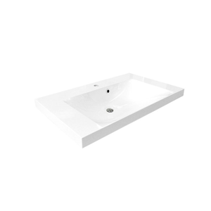 MEREO - Nábytkové umývadlo, 101x46x14 cm, liaty mramor, biele UCM10146