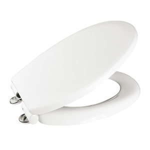 MEREO - Samozavírací WC sedátko, duroplast, bílé, s odnímatelnými panty CLICK (CSS112S)