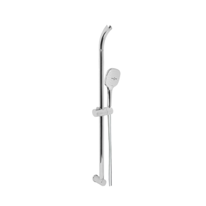 MEREO - Sprchová souprava, třípolohová sprcha, šedostříbrná hadice, horní držák sprchy (CB900F)
