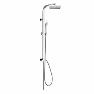 MEREO - Sprchová súprava Quatro, nerezová hlavová sprcha a jednopolohová ručná sprcha CBQ60101SKN