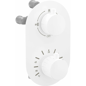 MEXEN - Kai termostatiská batérie sprcha / vaňa 3 výstupy, biela 77602-20