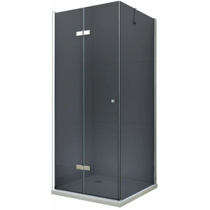 MEXEN/S - LIMA sprchovací kút 70x70 cm, grafit, chróm 856-070-070-01-40