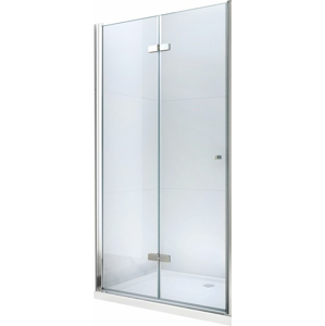 MEXEN - Lima sprchové dvere zalamovacie 80 cm, transparent, chróm sa stenovým profilom 856-080-000-01-00