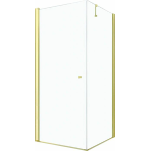 MEXEN/S - PRETORIA sprchovací kút 80x70 cm, transparent, zlatá 852-080-070-50-00