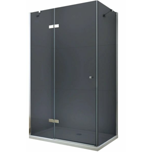 MEXEN/S - ROMA sprchovací kút 80x70 cm, grafit, chróm 854-080-070-01-40