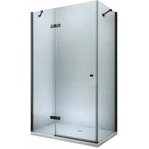 MEXEN/S - ROMA sprchovací kút 90x80, transparent, čierna 854-090-080-70-00