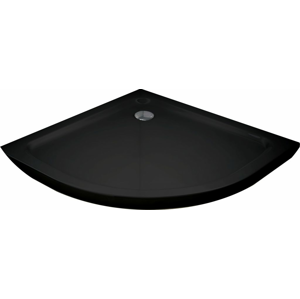 MEXEN - Štvrťkruhová vanička 70x70 cm čierna 41707070