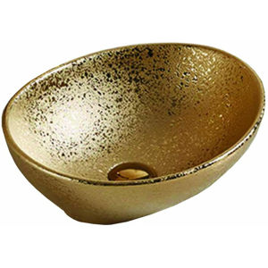 MEXEN - Elza umývadlo na dosku 40 x 33 cm zlaté 21014050